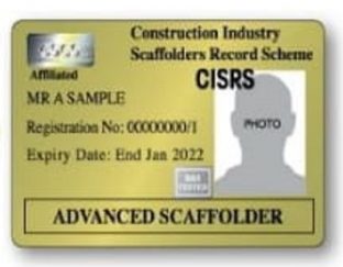 CISRS Scaffolder and CISRS Advanced Scaffolder qualification route